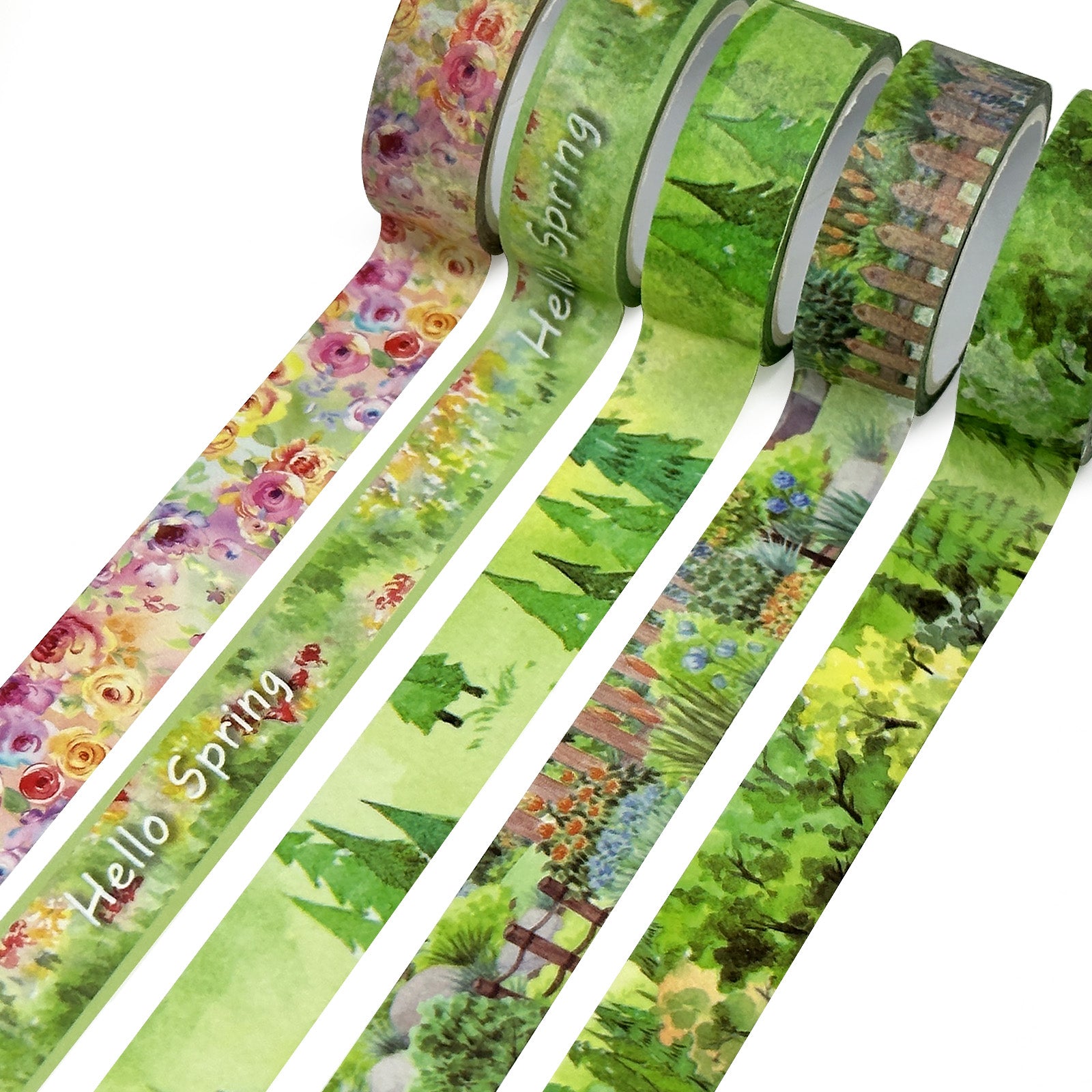 Wrapables Decorative Washi Tape for Scrapbooking, Stationery, Diary, C
