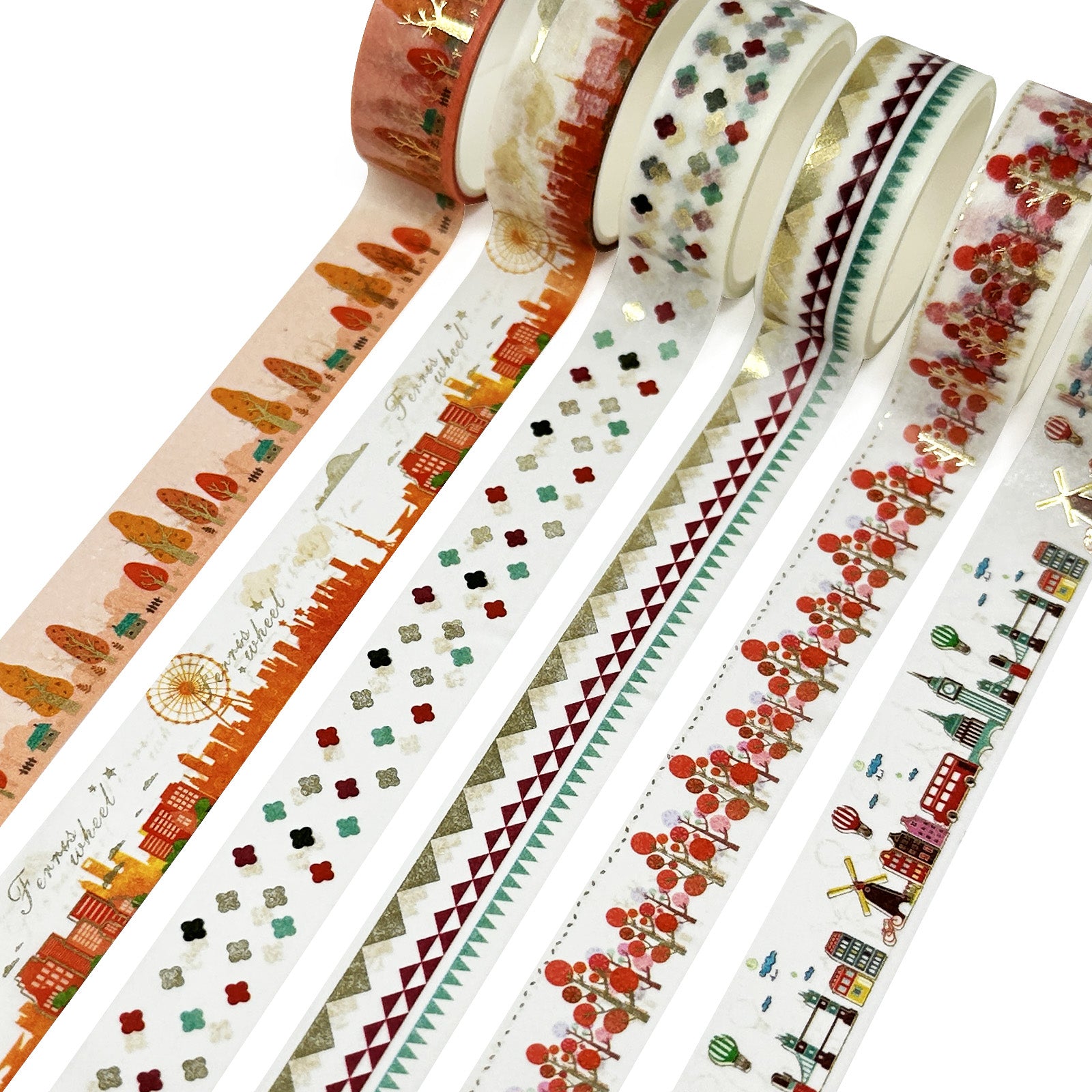 Wholesale Downton Abbey Floral Metallic Washi Tape for your store