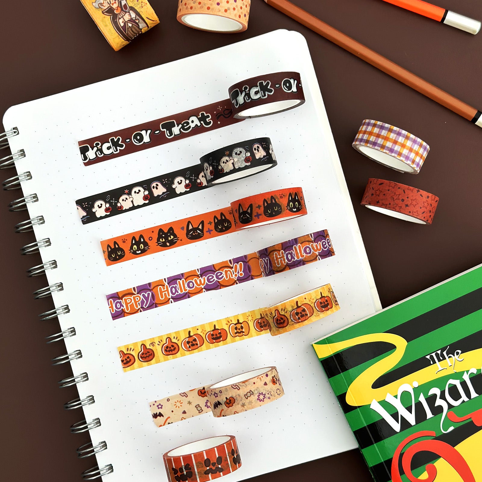 Wrapables Halloween Washi Tape for Scrapbooking, Stationery, Diary, Ca
