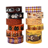Wrapables Halloween Washi Tape for Scrapbooking, Stationery, Diary, Card Making, 11pc Trick or Treat
