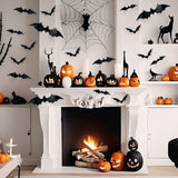 Wrapables 3D Bat Decorative Wall Decor Stickers, Decals for Halloween, Parties (60 pcs)