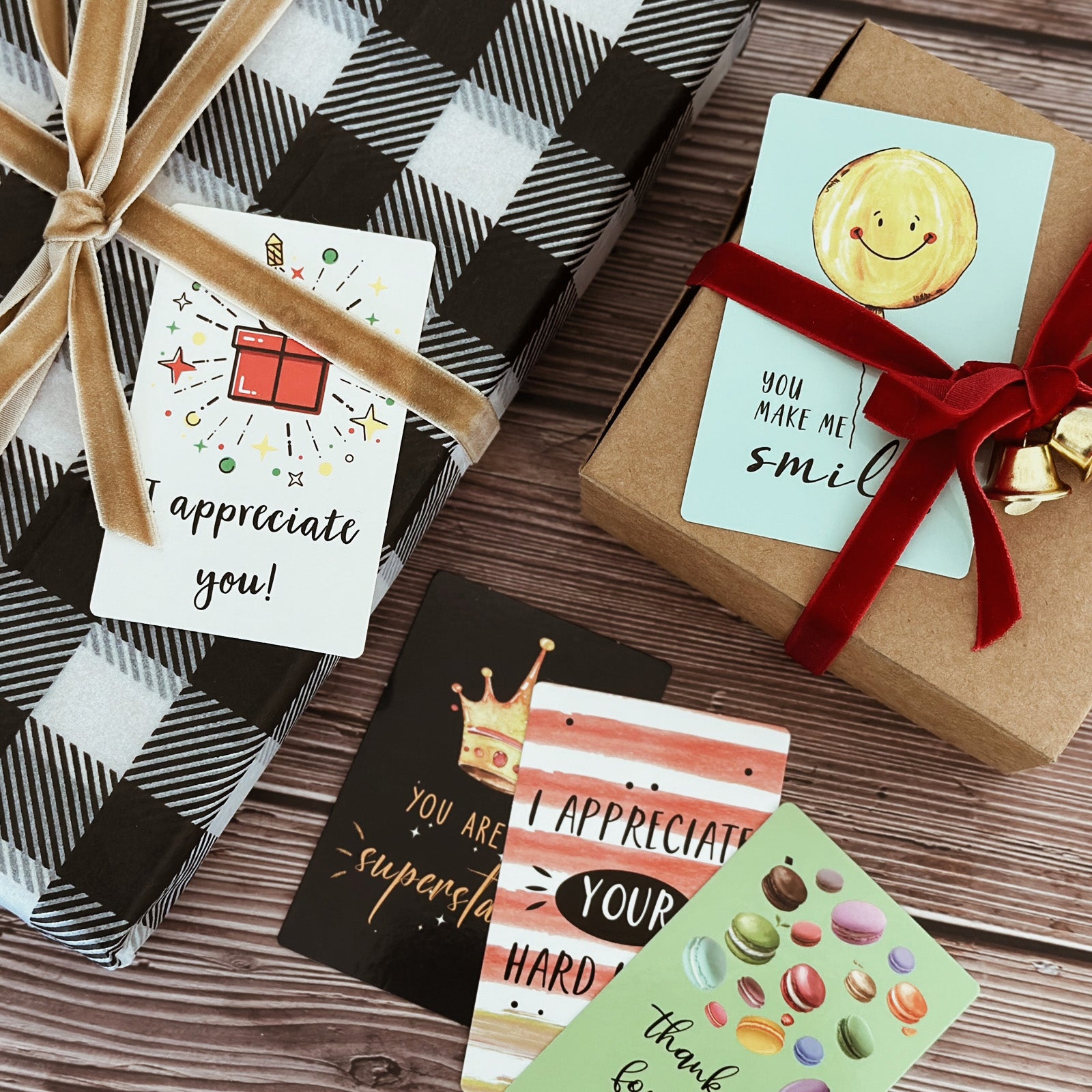 Wrapables Motivational Quote Cards, Inspirational Encouragement Affirmation Cards (72pcs)