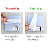 Wrapables Cute and Funny Animal Sticky Notes, Adhesive Memo Notepads for Home, Office, Work, Funny Chipmunks 4pc