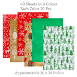 Wrapables Tissue Paper 20 x 28 Inch for Gift Wrapping, Arts & Crafts, Paper Flowers, Garlands, Tassels (60 Sheets)