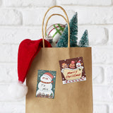 Wrapables Happy Holidays Christmas Sticky Notes, Adhesive Winter Holiday Memo Notepads for Home, Office, Work