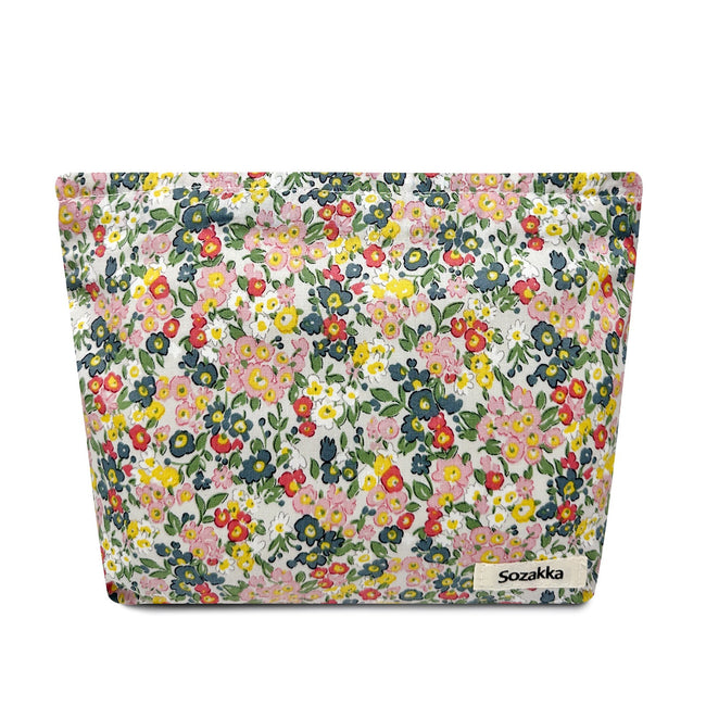 Wrapables Cosmetic Pouch, Makeup and Toiletry Travel Bag, Spring Floral