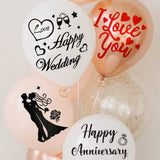 Wrapables Bobo Balloon Stickers, DIY Balloon Decoration Decals for Birthday Parties, Wedding Anniversaries, Celebrations (Set of 10)