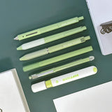 Wrapables 5 Gel Pens + 1 Highlighter Writing Set, 0.5mm Black Ink Pens, for Bible Studies, Journaling, Home and Office