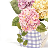 Wrapables 3D Pop Up Floral Greeting Card, Flower Bouquet Card for Mother's Day, Birthday, Anniversary, All Occasions, Hydrangea