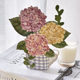 Wrapables 3D Pop Up Floral Greeting Card, Flower Bouquet Card for Mother's Day, Birthday, Anniversary, All Occasions, Hydrangea