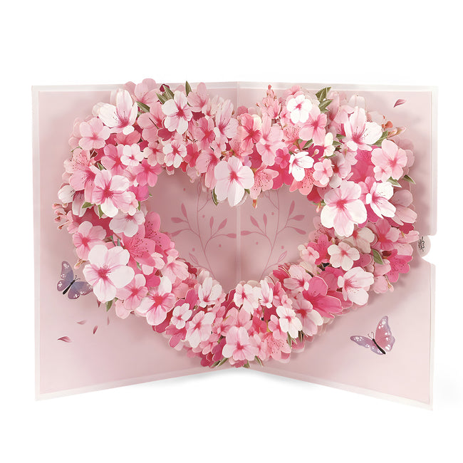 Wrapables 3D Pop Up Floral Greeting Card, Flower Bouquet Card for Mother's Day, Birthday, Anniversary, All Occasions
