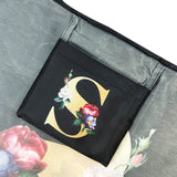 Wrapables Large & Small Monogram Nylon Reusable Bags, Set 2