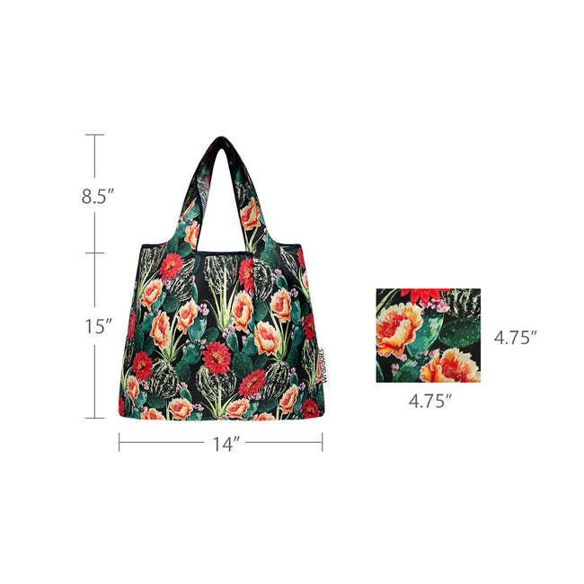 Wrapables Medium Foldable Tote Nylon Reusable Grocery Bags