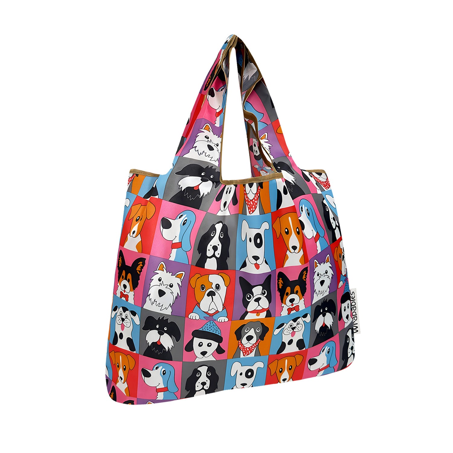 Wrapables Medium Foldable Tote Nylon Reusable Grocery Bags