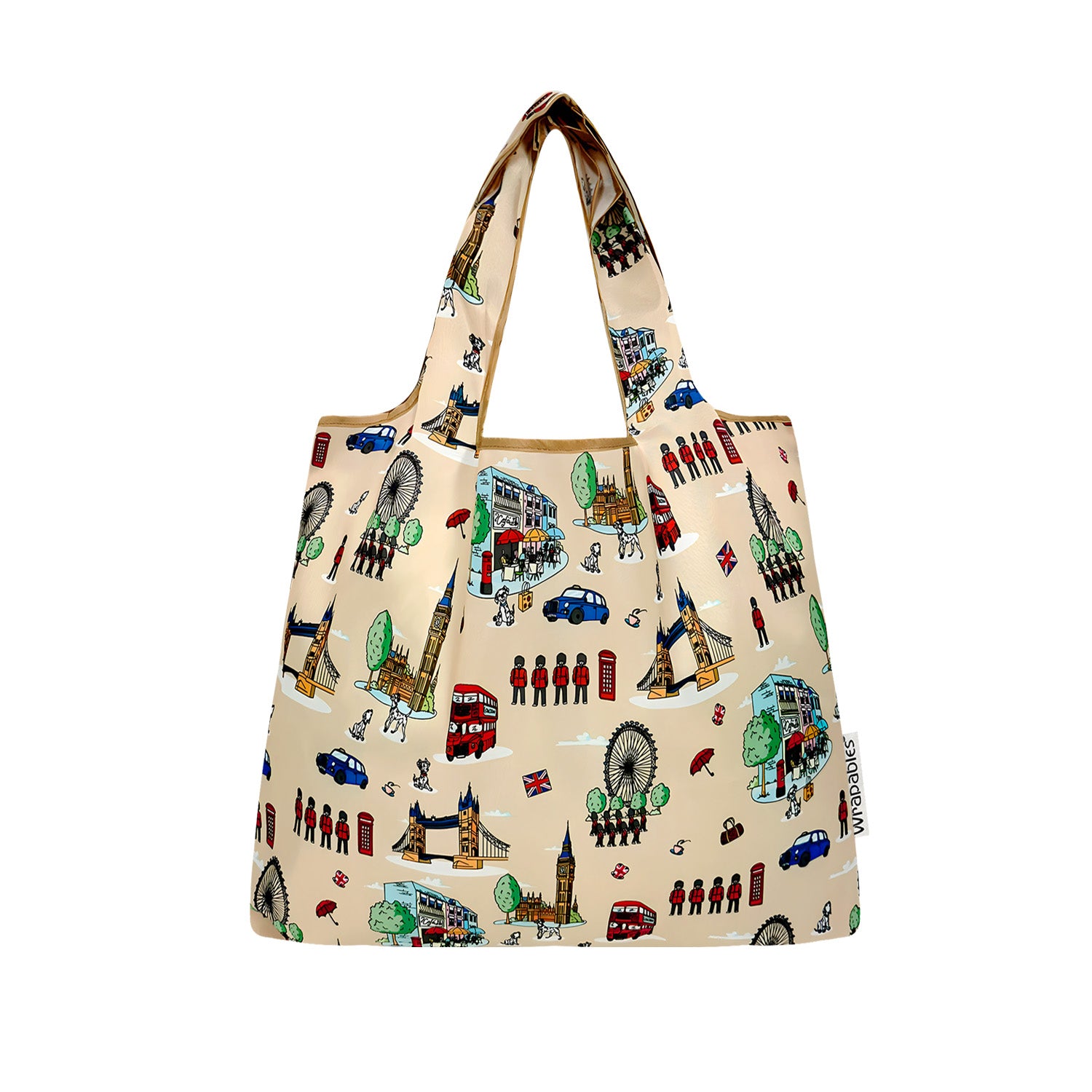 Wrapables Medium Foldable Tote Nylon Reusable Grocery Bags