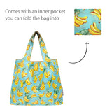 Wrapables Medium Foldable Tote Nylon Reusable Grocery Bags