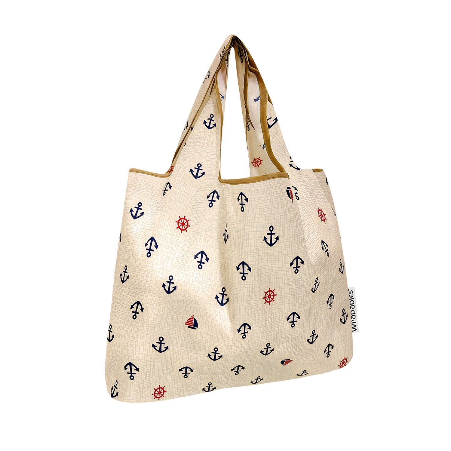 Wrapables Medium Foldable Tote Nylon Reusable Grocery Bags