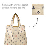 Wrapables Medium Foldable Tote Nylon Reusable Grocery Bags