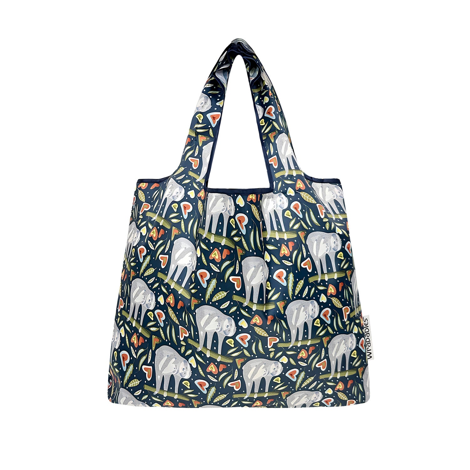 Wrapables Medium Foldable Tote Nylon Reusable Grocery Bags