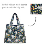 Wrapables Medium Foldable Tote Nylon Reusable Grocery Bags