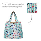 Wrapables Medium Foldable Tote Nylon Reusable Grocery Bags