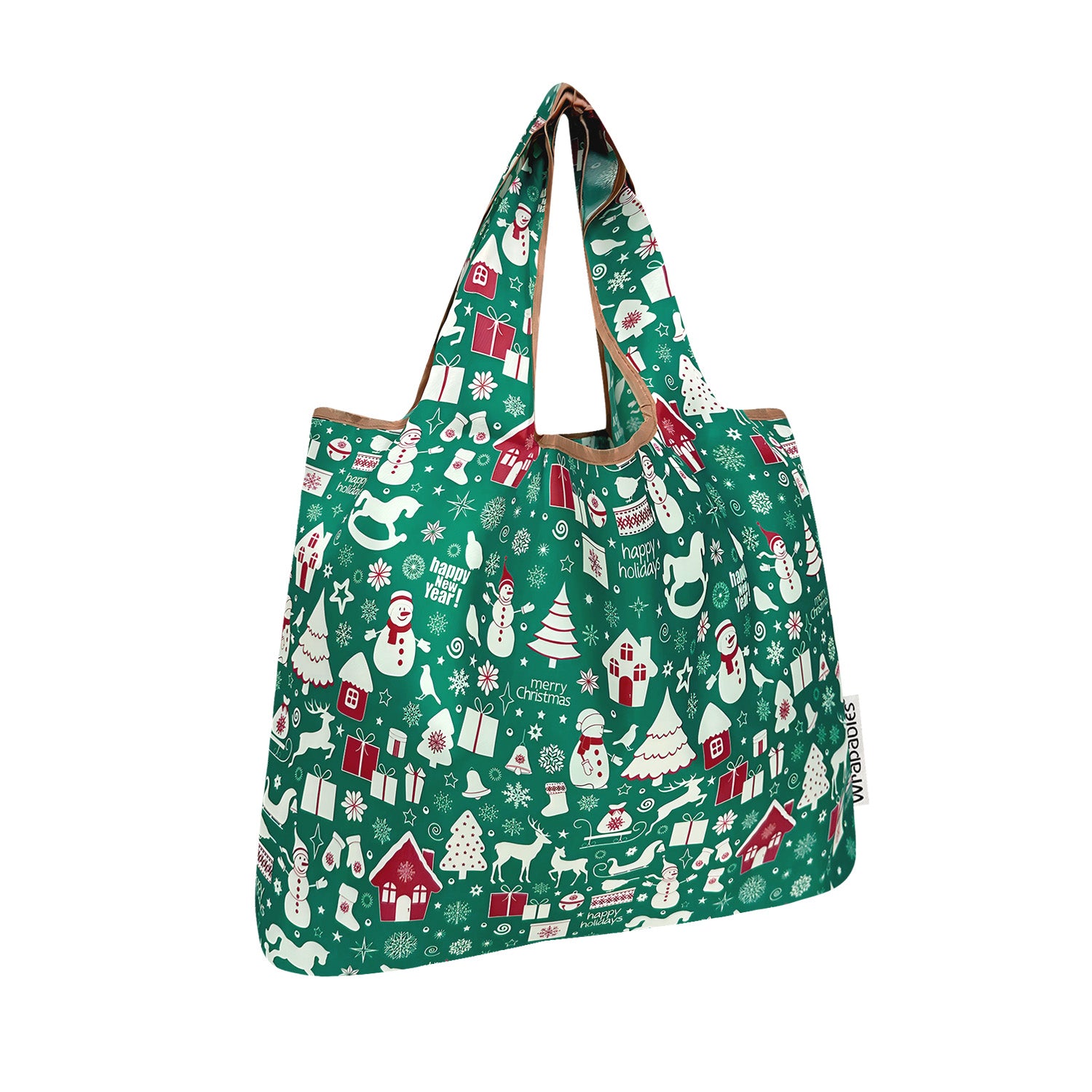 Wrapables Medium Foldable Tote Nylon Reusable Grocery Bags