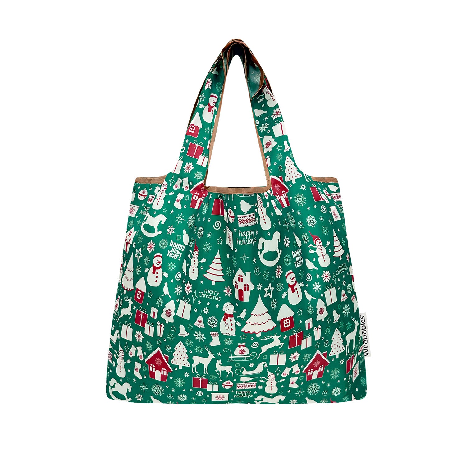 Wrapables Medium Foldable Tote Nylon Reusable Grocery Bags