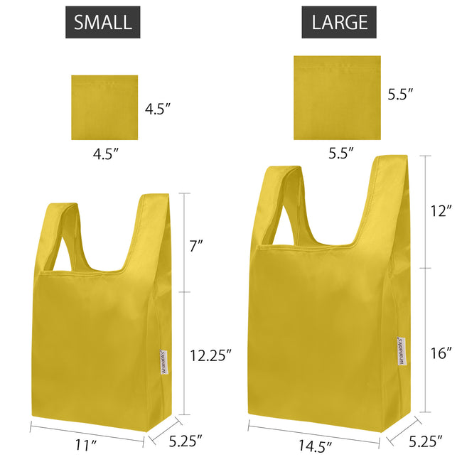 Wrapables JoliBag Nylon Reusable Grocery Bag, 2 Pack