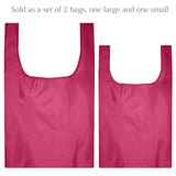 Wrapables JoliBag Nylon Reusable Grocery Bag, 2 Pack