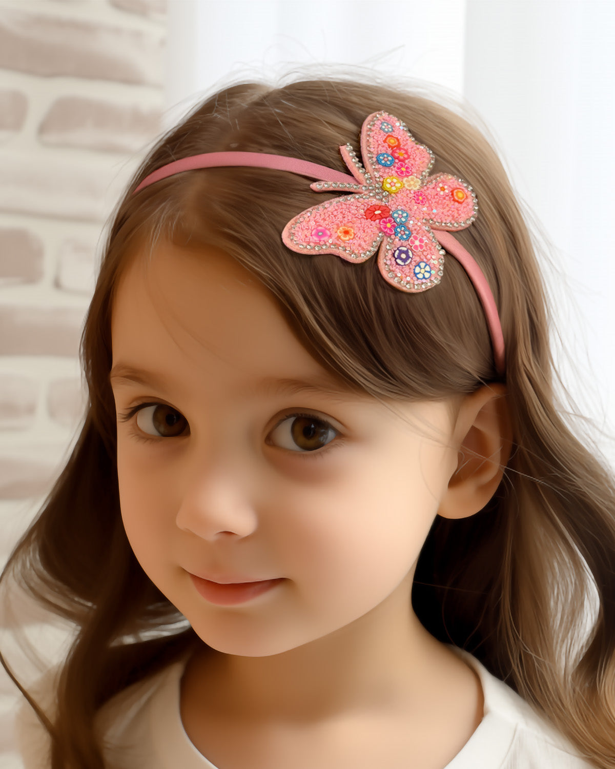 Wrapables Crystal Studded Bling Headband, Sparkly Butterfly