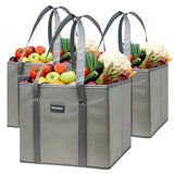 Wrapables 3Pk Heavy Duty Reusable Grocery Bags