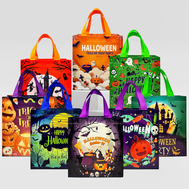 Wrapables Non-Woven Reusable Halloween Trick or Treat Bags