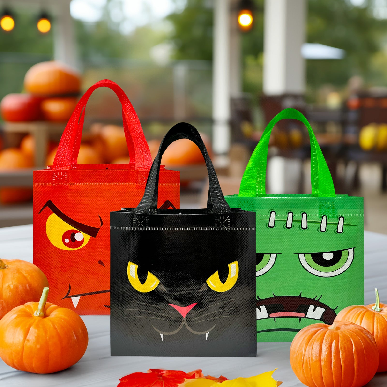 Wrapables Non-Woven Reusable Halloween Trick or Treat Bags