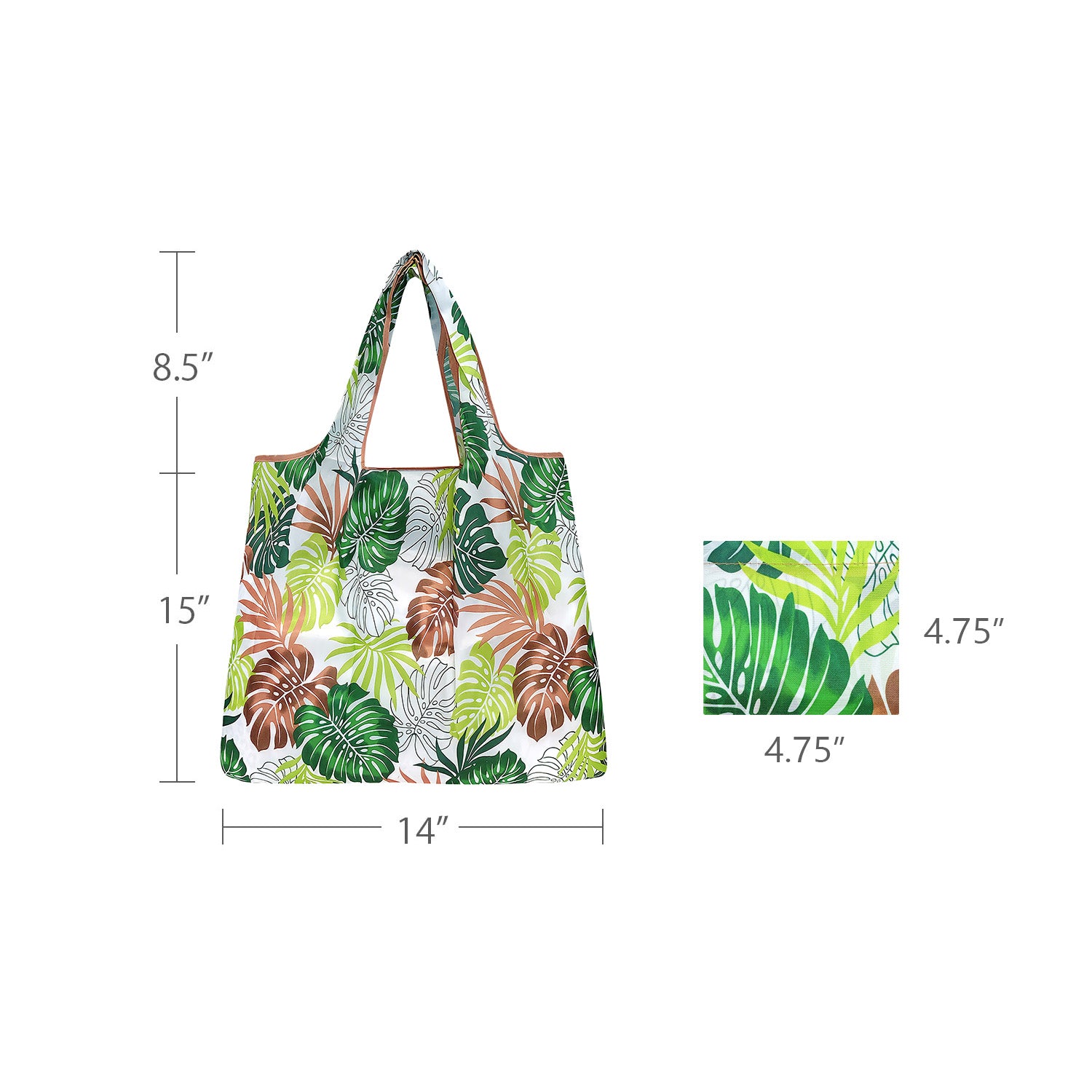 Wrapables Foldable Tote Nylon Reusable Grocery Bag (Set of 2)