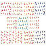 Wrapables  Floral Water Slide Nail Art Decals Water Transfer Nail Decals (11 designs/220 Nail Decals)