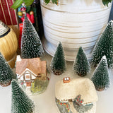 Wrapables Mini Snow Frost Tabletop Artificial Christmas Trees (Set of 10)