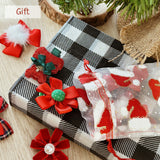 Wrapables 4 x 6 Holiday Organza Drawstring Gift Bags, Set of 20