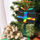 Wrapables 36pc DIY Rainbow Color Scratch Arts Ornaments