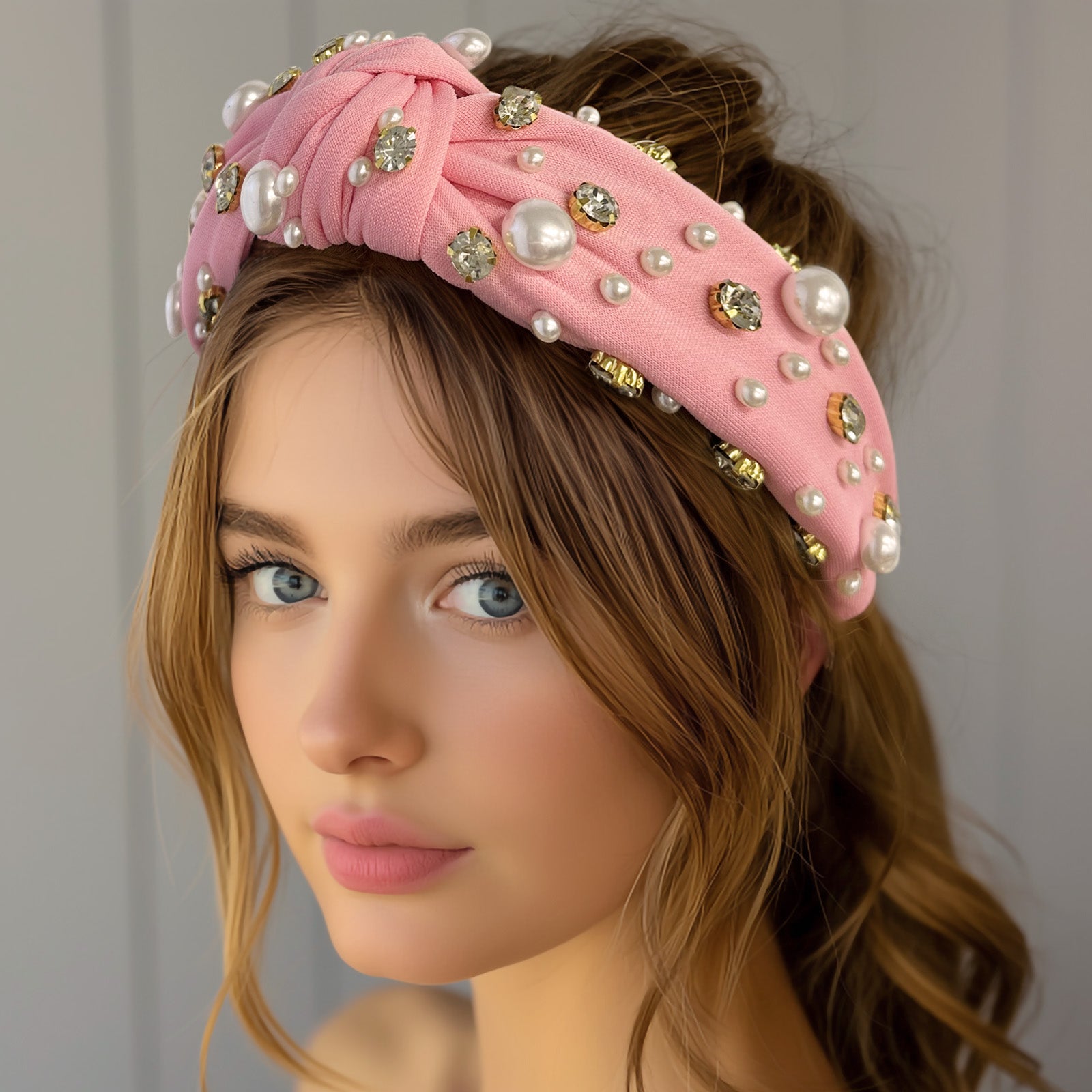 Wrapables Wide Knotted Headbands, Top Knot Headbands for Women and Girls