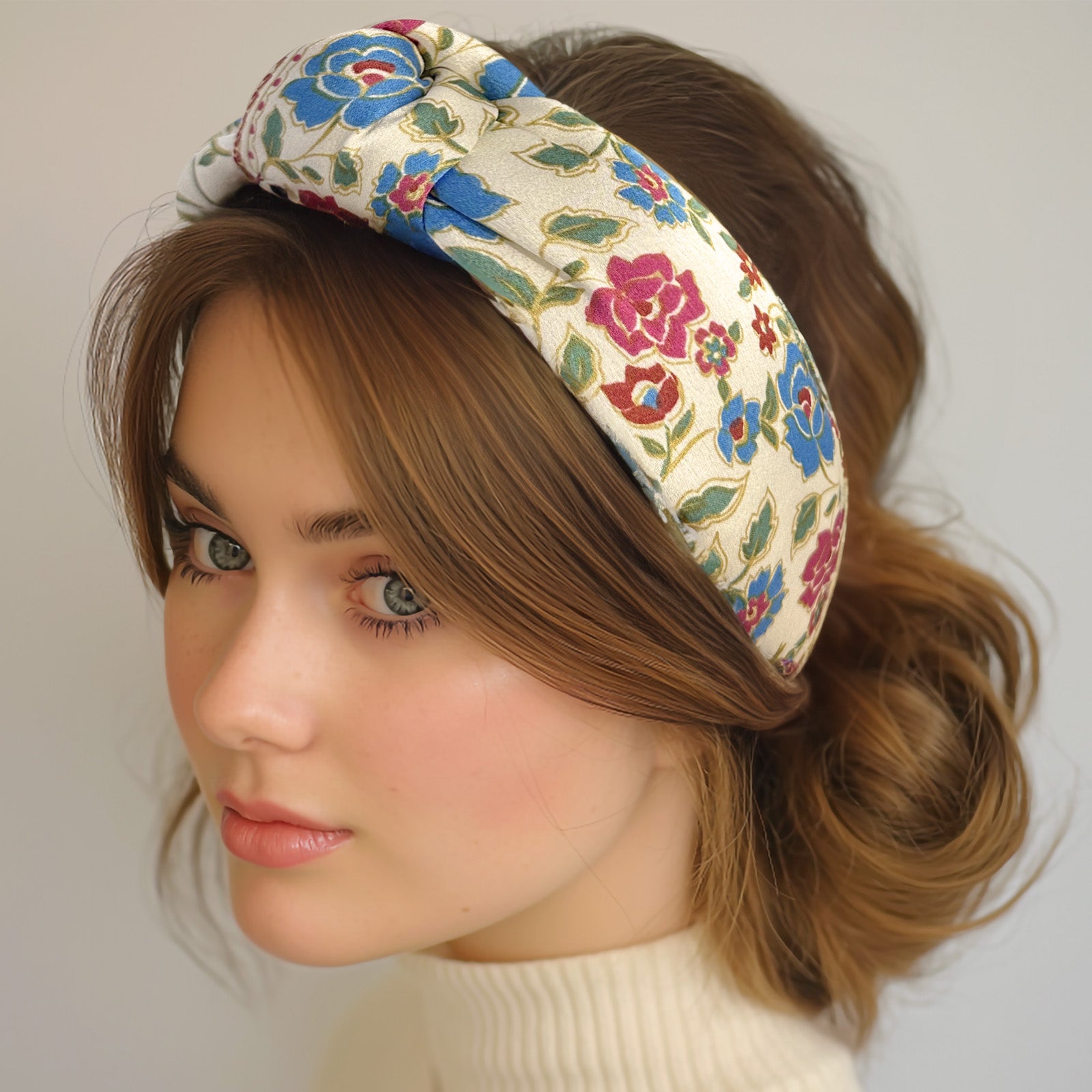 Wrapables Wide Knotted Headbands, Top Knot Headbands for Women and Girls