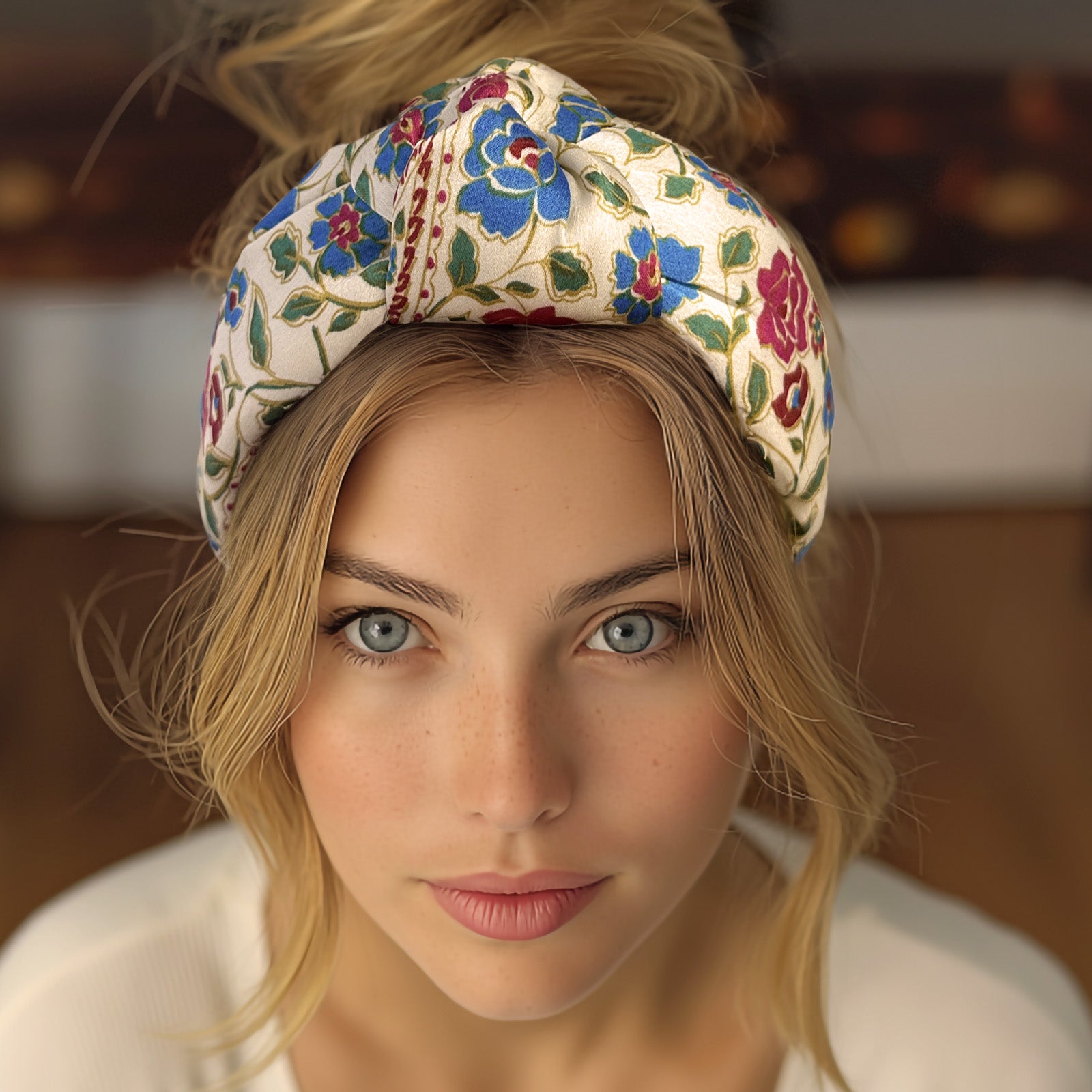 Wrapables Wide Knotted Headbands, Top Knot Headbands for Women and Girls