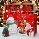 Wrapables Non-Woven Reusable Cheerful Christmas Gift Bags