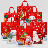 Wrapables Non-Woven Reusable Cheerful Christmas Gift Bags