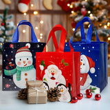 Wrapables Non-Woven Reusable Cheerful Christmas Gift Bags