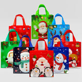 Wrapables Non-Woven Reusable Cheerful Christmas Gift Bags