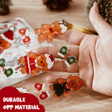 Wrapables 100pcs Christmas Cellophane Treat Bags and Ties