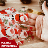 Wrapables 100pcs Christmas Cellophane Treat Bags and Ties