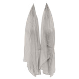 Wrapables Sheer Solid Color Lightweight Long Scarf, Silver Gray