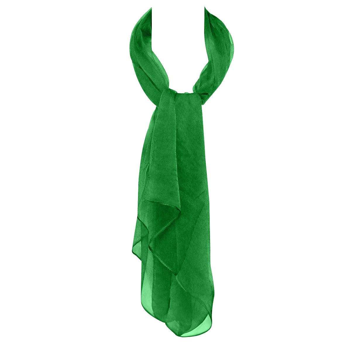 Wrapables Solid Color 100% Silk Long Scarf