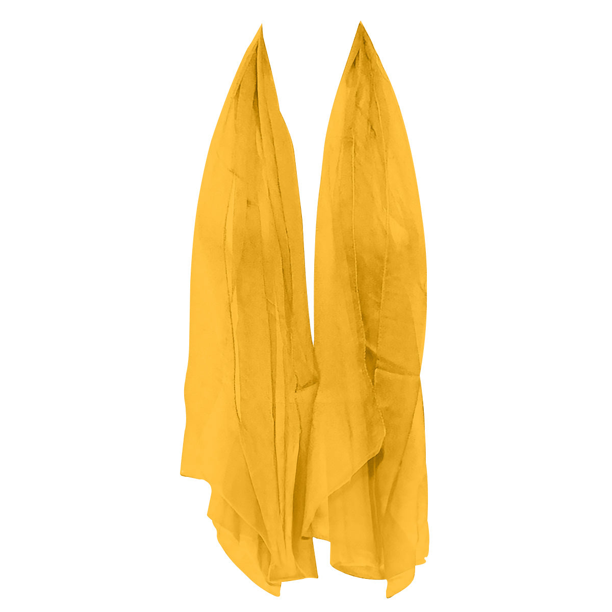 Wrapables Sheer Solid Color Lightweight Long Scarf, Saffron